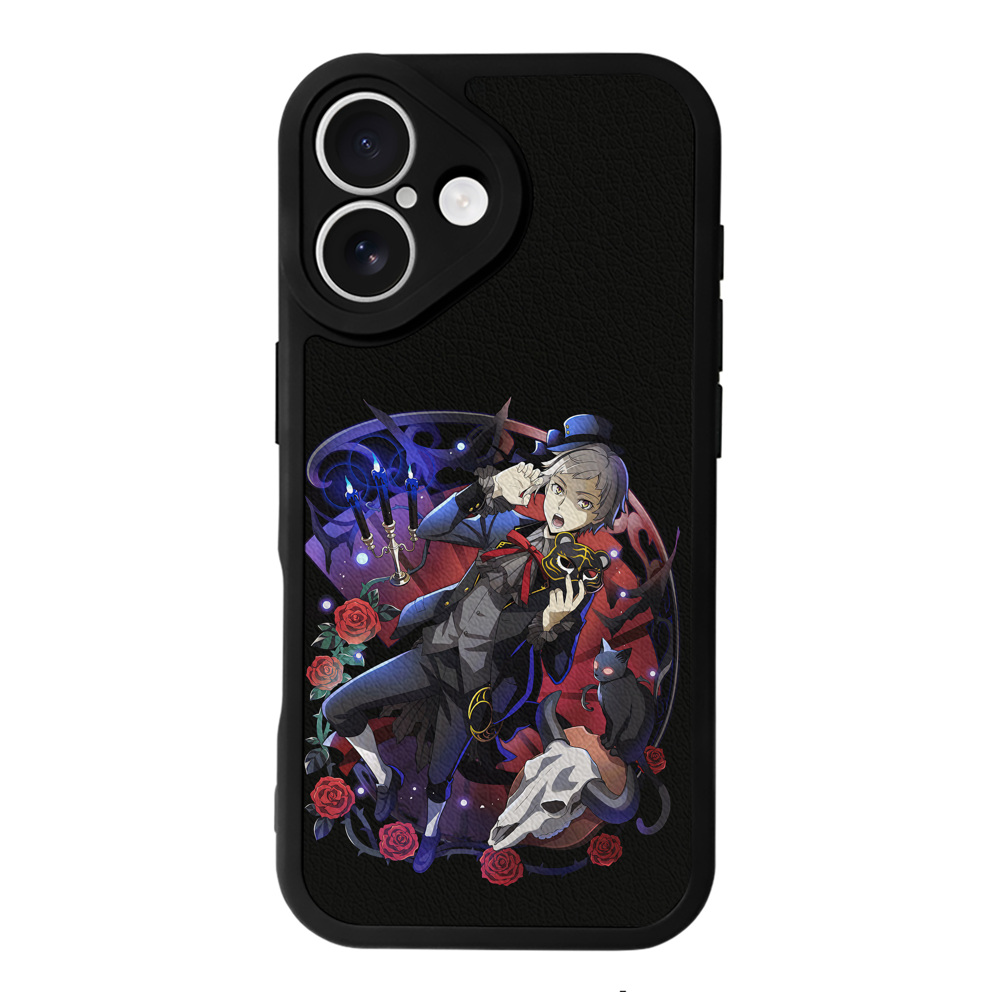 （画像用） 文豪ストレイドッグス Bungo Stray Dogs 【iPhone 16シリーズ対応】シリコンスマホケース（レザー調） 材質：シリコン